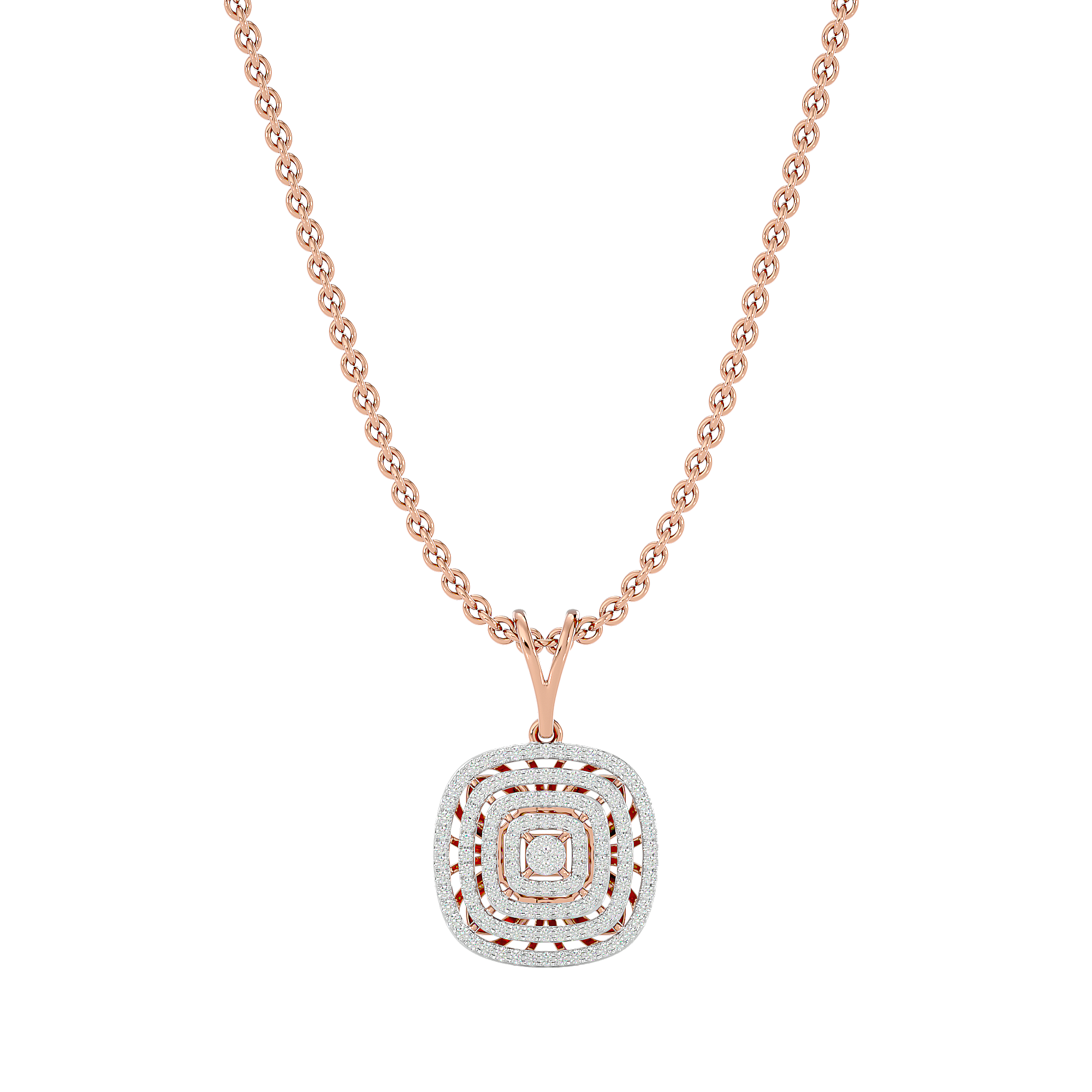 Cairo Halo Diamond Necklace – Steven Singer Jewelers